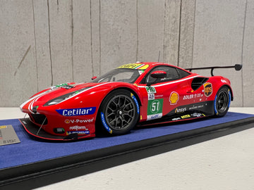 Ferrari 488 GTE EVO No.51 - AF Corse - Winner LMGTE Pro class 24H Le Mans 2021 - A. Pier Guidi - J. Calado - C. Ledogar - 1:18 Scale Resin Model Car