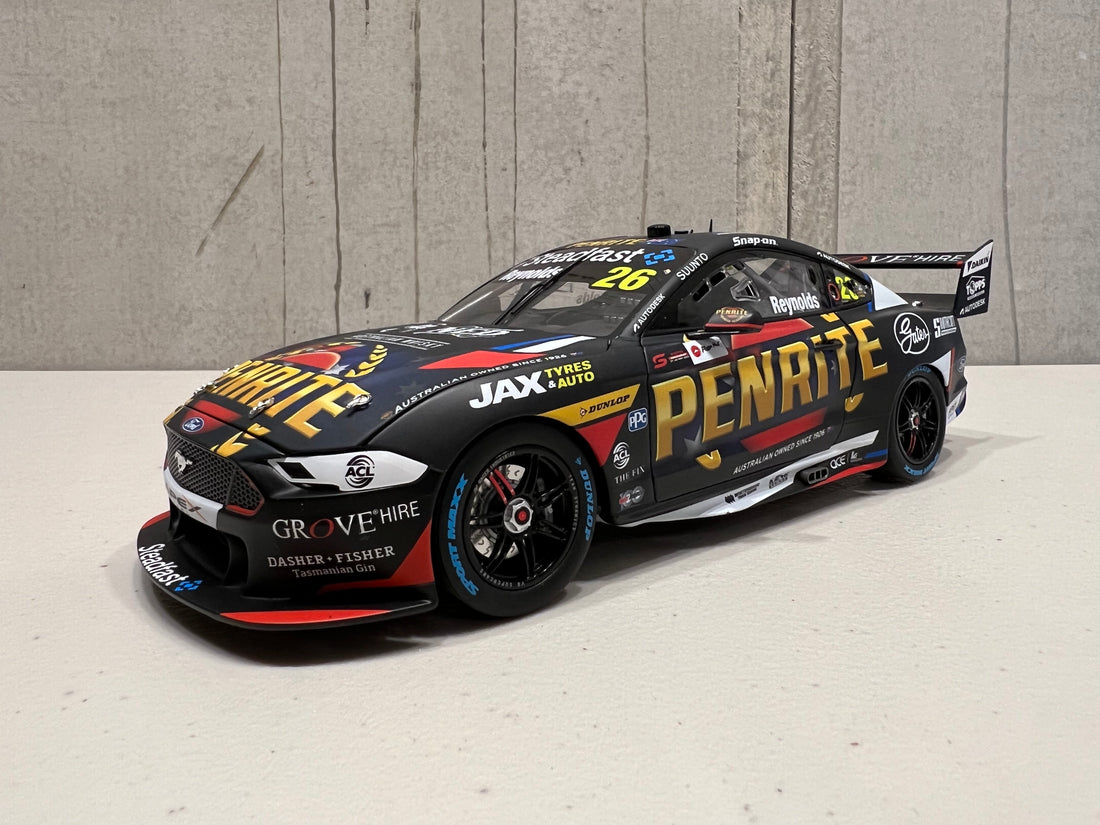 David Reynolds - Penrite Racing #26 Ford Mustang GT - 2022 Repco Supercars Championship Season - 1:18 Scale Diecast Model - AUTHENTIC COLLECTABLES