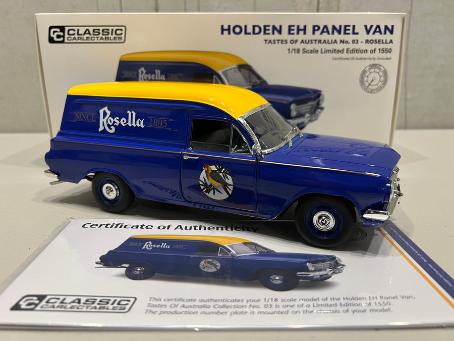 HOLDEN EH PANEL VAN - ROSELLA "TASTES OF AUSTRALIA COLLECTION" 1:18 DIECAST