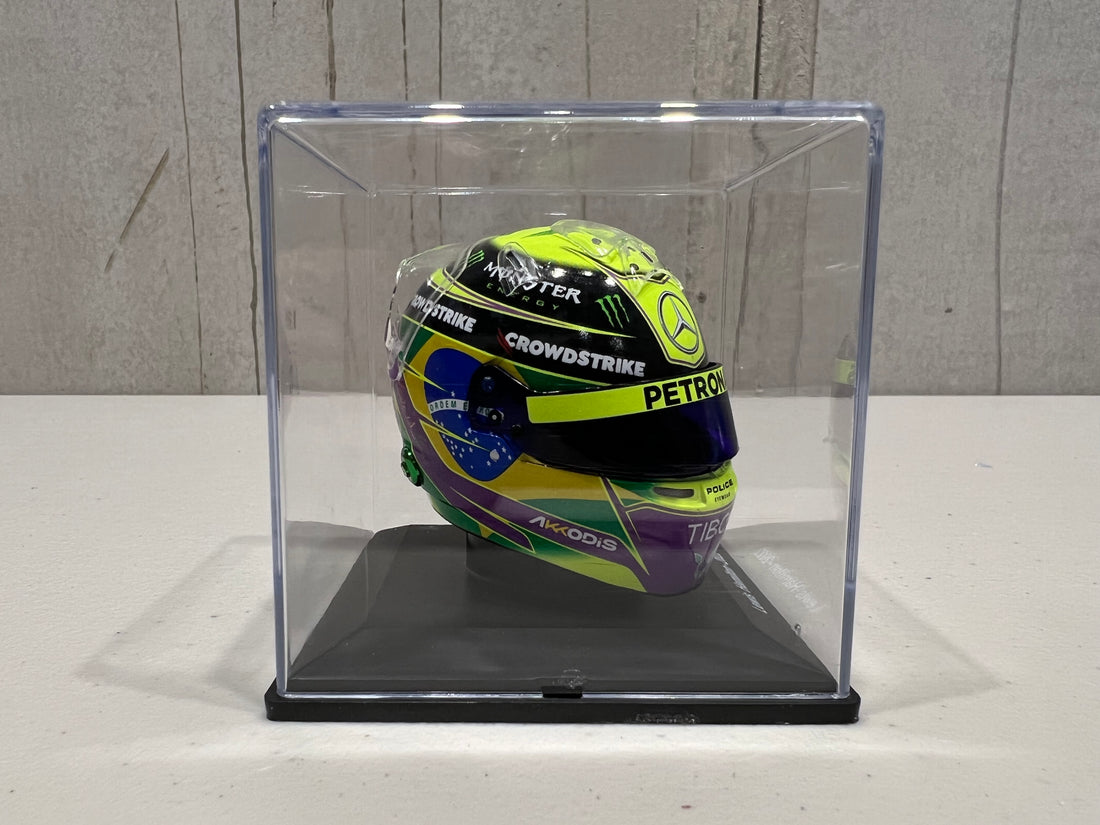 Mercedes-AMG Petronas F1 Helmet - Brazilian GP 2022 - Lewis Hamilton - 1:5 Scale Resin Model Helmet