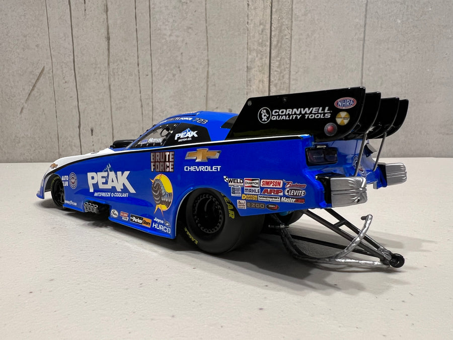 AUTO WORLD 2021 JOHN FORCE PEAK FUNNY CAR 1:24 SCALE DIECAST