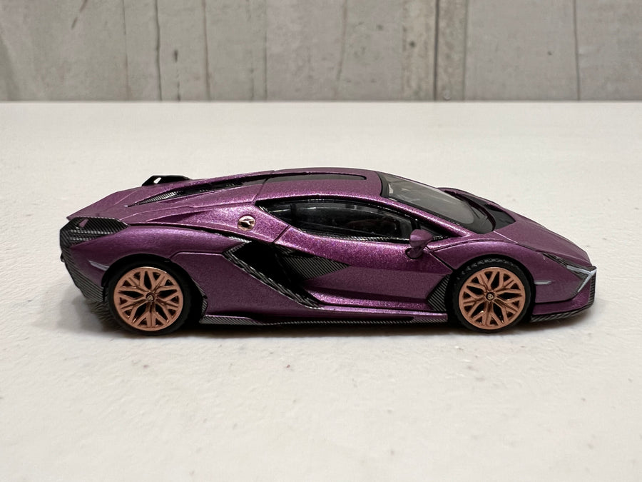 Lamborghini Sián FKP 37 Matte Viola SE30 - HK Exclusive - 1:64 Scale Diecast Model - Mini GT