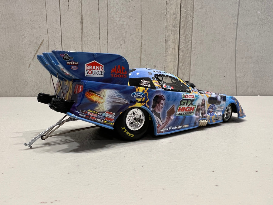 2012 John Force Castrol Comic Book Car Mustang Funny Car - 1:24 Scale Diecast Model - Action