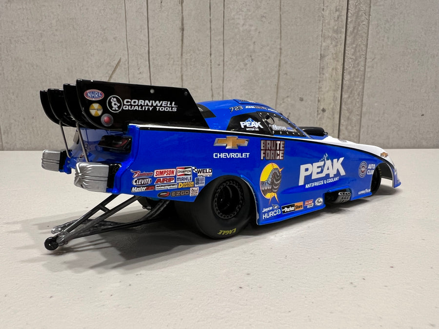 AUTO WORLD 2021 JOHN FORCE PEAK FUNNY CAR 1:24 SCALE DIECAST