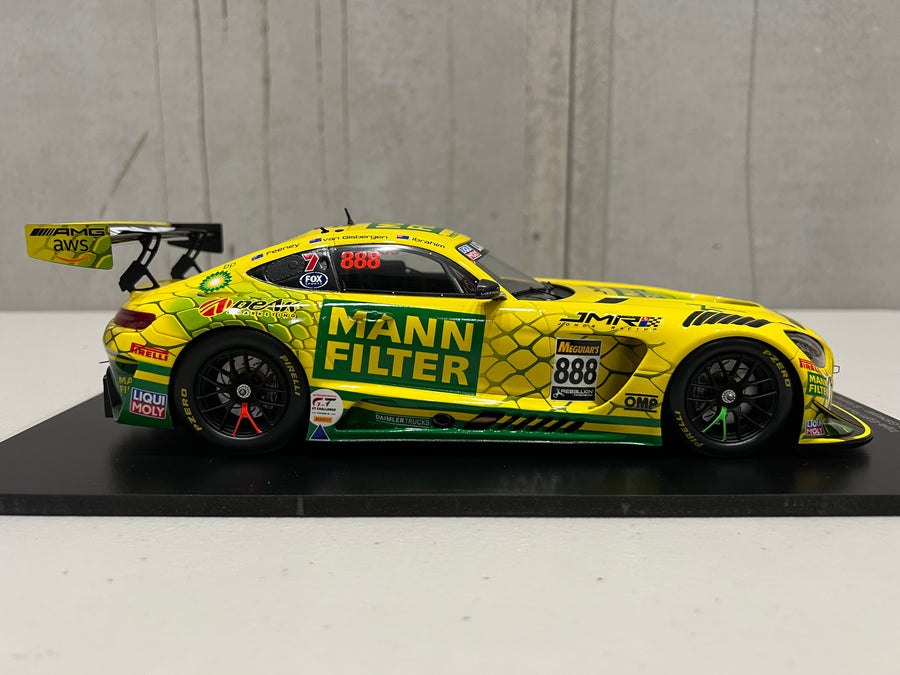 MERCEDES-AMG GT3 - 2022 BATHURST  12-HOUR - TRIPLE EIGHT RACE  ENGINEERING #888 - FEENEY/VAN  GISBERGEN/IBRAHIM - 3RD PLACE - 1:18 SCALE