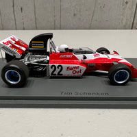 Surtees TS9B No.22 British GP 1972 - Tim Schenken - 1:43 Scale Resin Model Car - Spark