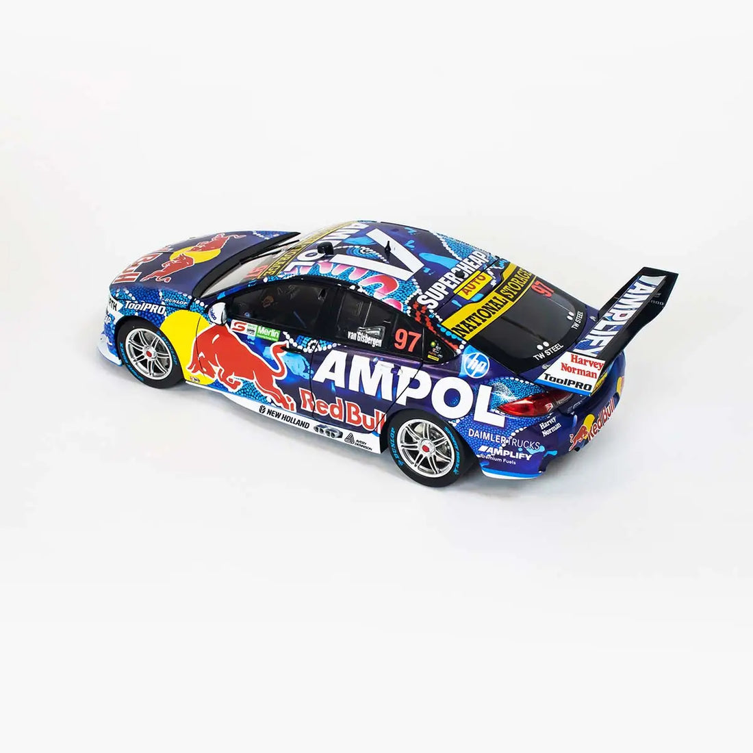 2022 HOLDEN ZB COMMODORE - RED BULL AMPOL RACING - SHANE VAN GISBERGEN #97 - Merlin Darwin Triple Crown Race 16 - 3RD PLACE - 1:18 Scale Diecast Model - BIANTE