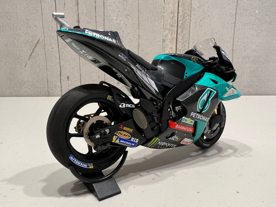 VALENTINO ROSSI 2021 TEAM PETRONAS YAMAHA  YZR-M1 SRT QATAR TEST 1:12 DIECAST MODEL