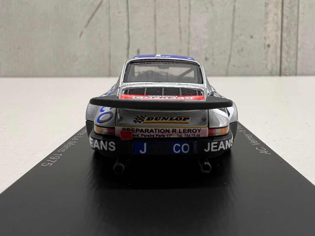 Porsche 911 RS 3.0 No.67 11th 24H Le Mans 1975 - A-C. Verney -Y. Fontaine - C. Tarnaud - 1:43 Scale Resin Model Car - Spark