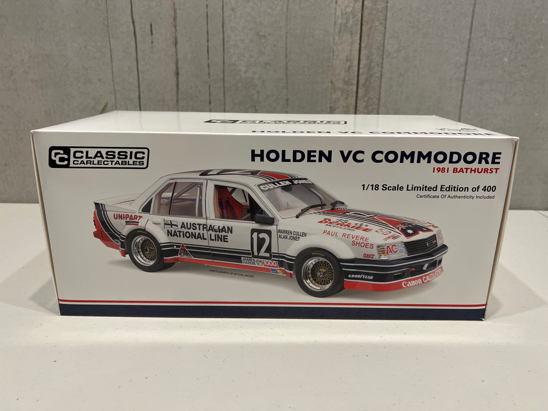 HOLDEN VC COMMODORE – 1981 BATHURST CAR CULLEN / JONES - 1:18 SCALE DIECAST MODEL