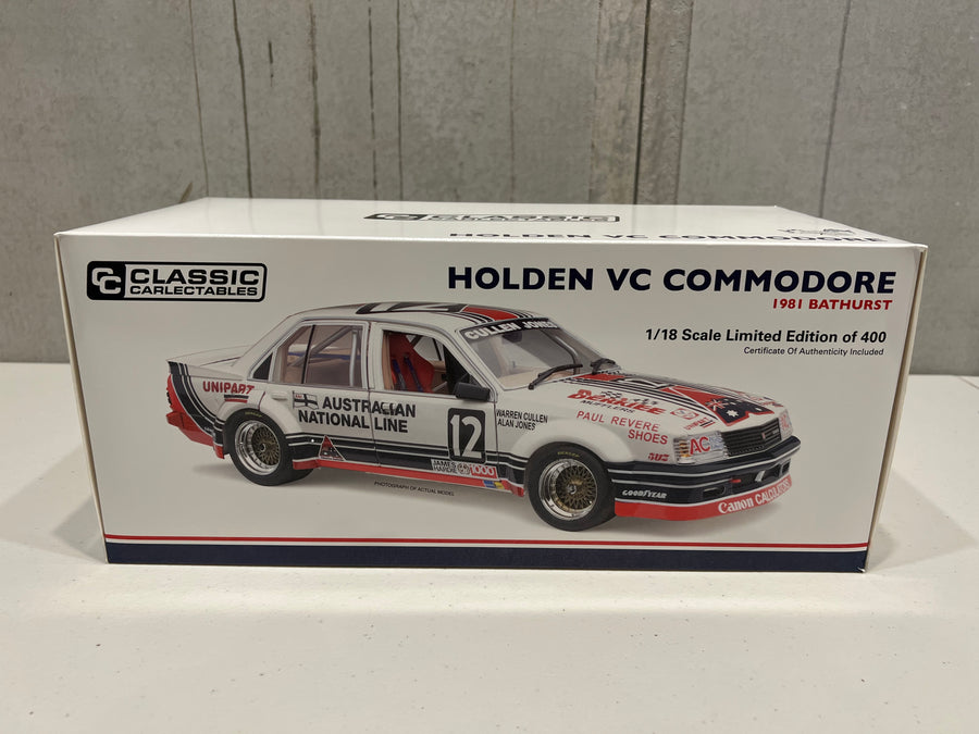 HOLDEN VC COMMODORE – 1981 BATHURST CAR CULLEN / JONES - 1:18 SCALE DIECAST MODEL