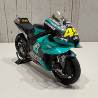 VALENTINO ROSSI 2021 TEAM PETRONAS YAMAHA  YZR-M1 SRT QATAR TEST 1:12 DIECAST MODEL