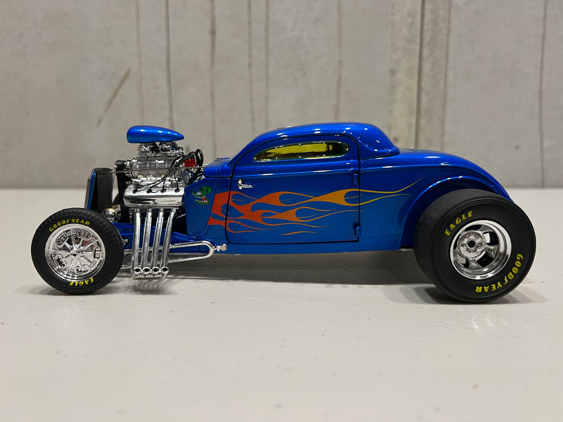 1934 BLOWN ALTERED COUPE - RAT FINK - ACME EXCLUSIVE - 1:18 DIECAST MODEL