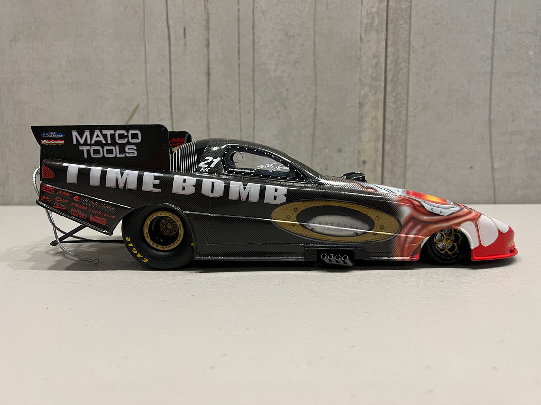 2002 SCOTTY CANNON OAKLEY TIME BOMB NHRA FUNNY CAR - 1:16 SCALE