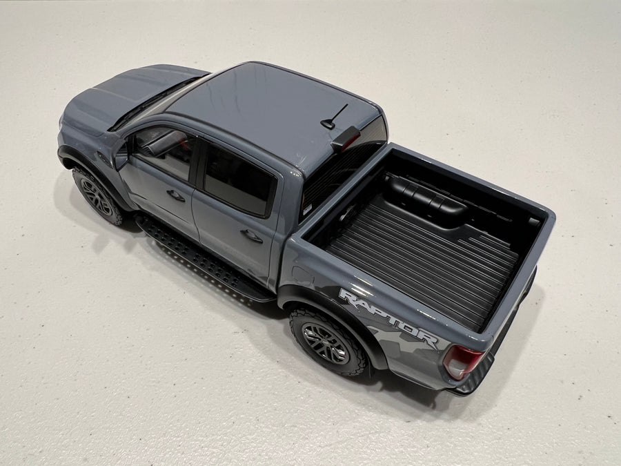 Ford Ranger Raptor - Conquer Grey 1:18 Resin Model - Authentic Collect ...
