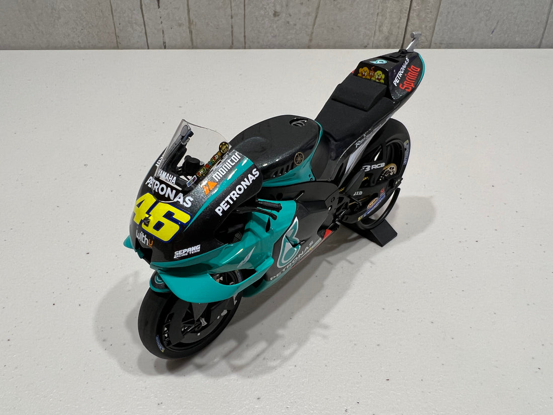 VALENTINO ROSSI 2021 YAMAHA YZR-M1 -TEAM PETRONAS YAMAHA SRT - 1:12 MOTOGP 2021 DIECAST MODEL