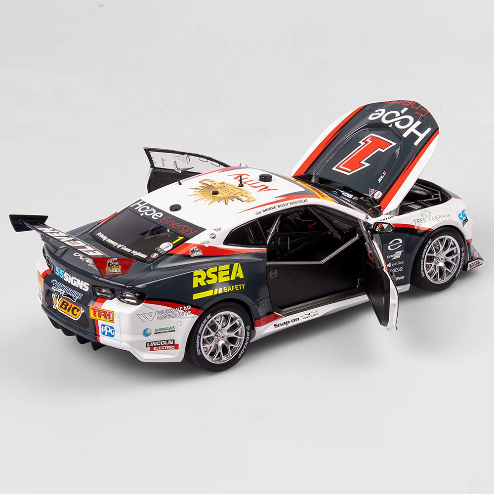 Brodie Kostecki - Erebus Motorsport #1 Chevrolet Camaro ZL1 - 2024 Gold Coast 500 Race 22 Winner - Exclusive Edition - 2025 Diecast Model Expo - 1:18 Scale Diecast Model - Authentic Collectables