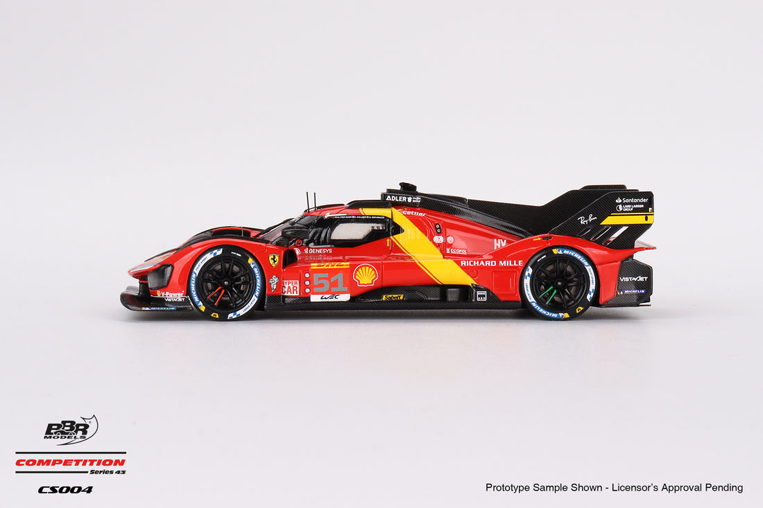 Ferrari 499P Team AF Corse 2023 - no.51 WEC 6 Hr of Spa 3rd Place - 1:43 Scale Model - BBR