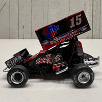 2022 #15 SAGE / CARQUEST SPRINT CAR - DONNY SCHATZ 1:50 SCALE DIECAST - CHROME - TEAM EXECUTIVE