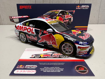 HOLDEN ZB COMMODORE - RED BULL AMPOL RACING - WHINCUP/LOWNDES #88 - REPCO Bathurst 1000 - 1:18 Scale Diecast Model Car - BIANTE