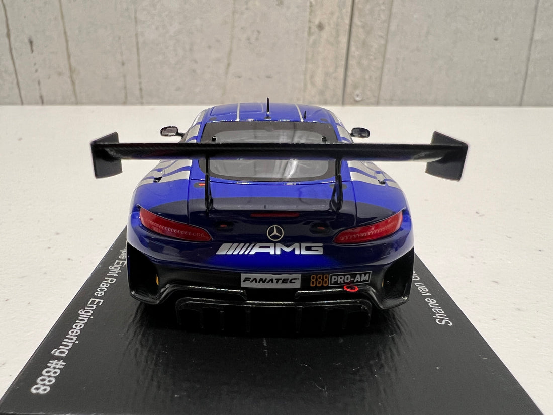 MERCEDES-AMG GT3 - 2022 GT WORLD CHALLENGE AUSTRALIA - TRIPLE EIGHT RACE ENGINEERING #888 - VAN GISBERGEN/PRINCE IBRAHIM - PHILLIP ISLAND GRAND PRIX CIRCUIT - RACE 1 - 3RD PLACE - 1:43 SCALE