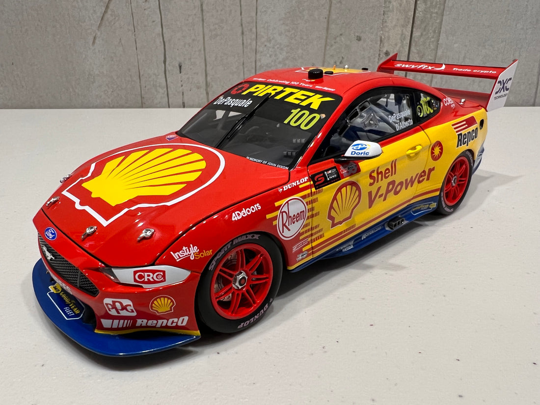 Anton De Pasquale / Tony D'Alberto 1:18 Shell V-Power Racing Team #100 Ford Mustang GT - 2022 Repco Bathurst 1000 (DJR 1000 Races Livery) - Authentic Collectables  - RRP $275 NOW $225