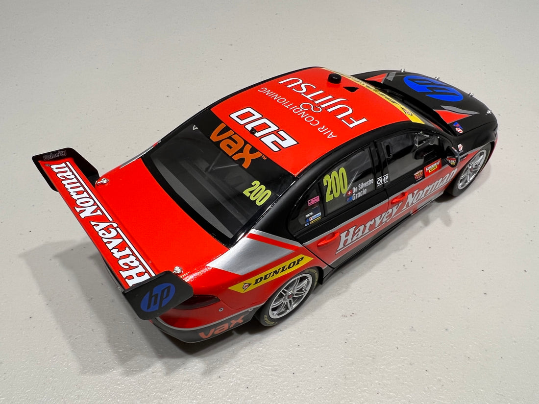 SIMONA DE SILVESTRO & RENEE GRAICE - 2015 SUPERGIRLS FORD FGX FALCON "SATIN BLACK EDITION" SUPERCHEAP AUTO BATHURST 1000 - 1:18 SCALE DIECAST MODEL - AUTHENTIC COLLECTABLES