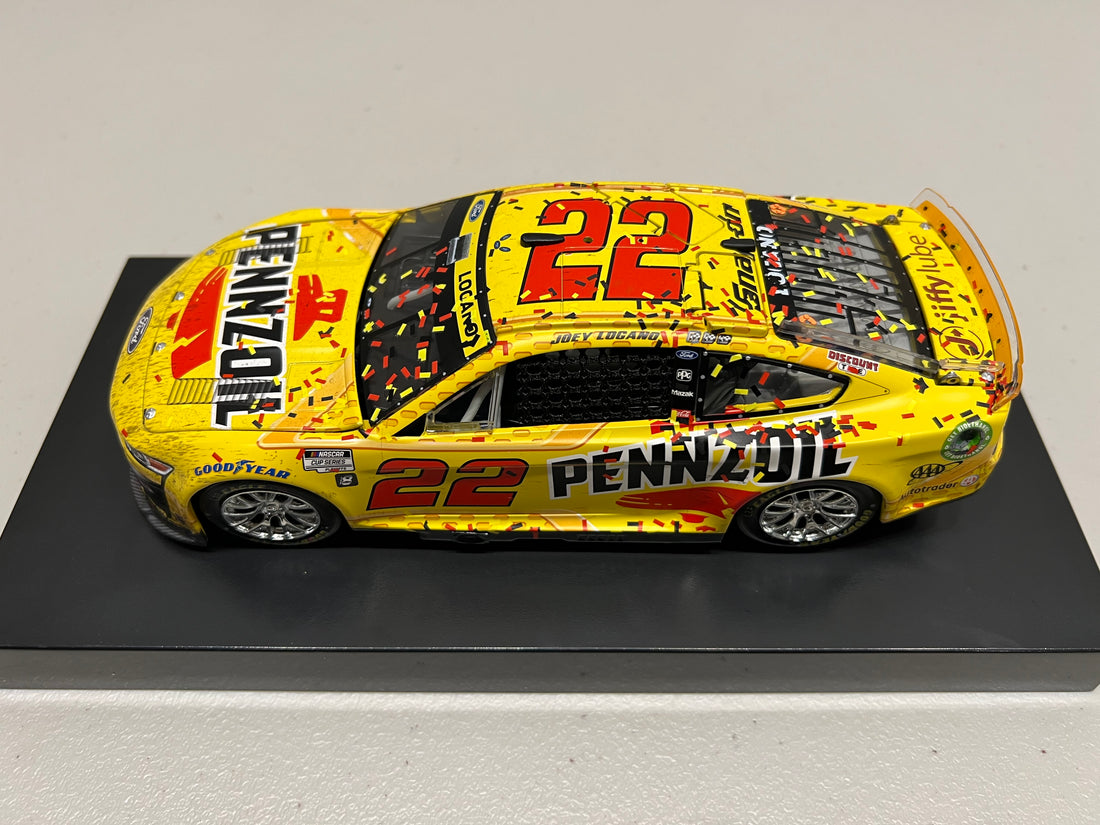 JOEY LOGANO 2022 PENNZOIL LAS VEGAS RACED WIN 1:24 ELITE DIECAST