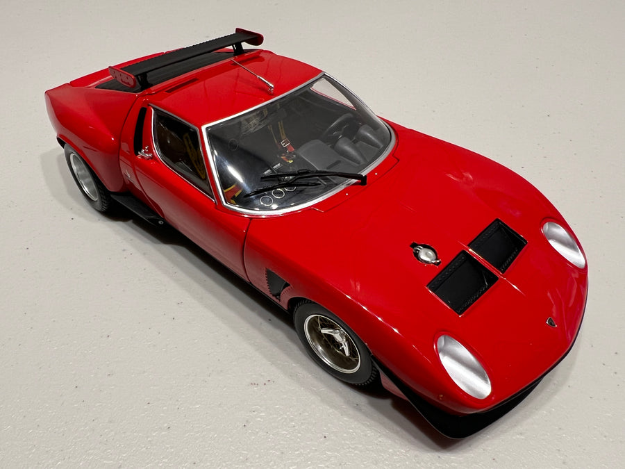 Lamborghini Miura SVR - Red / Black - 1:18 Scale Diecast Model Car - Kyosho