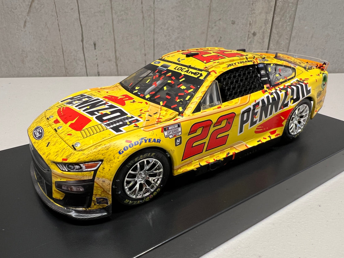 JOEY LOGANO 2022 PENNZOIL LAS VEGAS RACED WIN 1:24 ELITE DIECAST