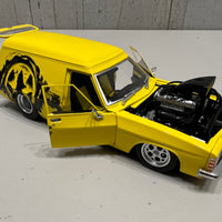 HOLDEN HJ "GRIM REAPER" PANEL VAN - YELLOW BLOWN PLANEL VAN - 1:24 SCALE DIECAST MODEL - DDA