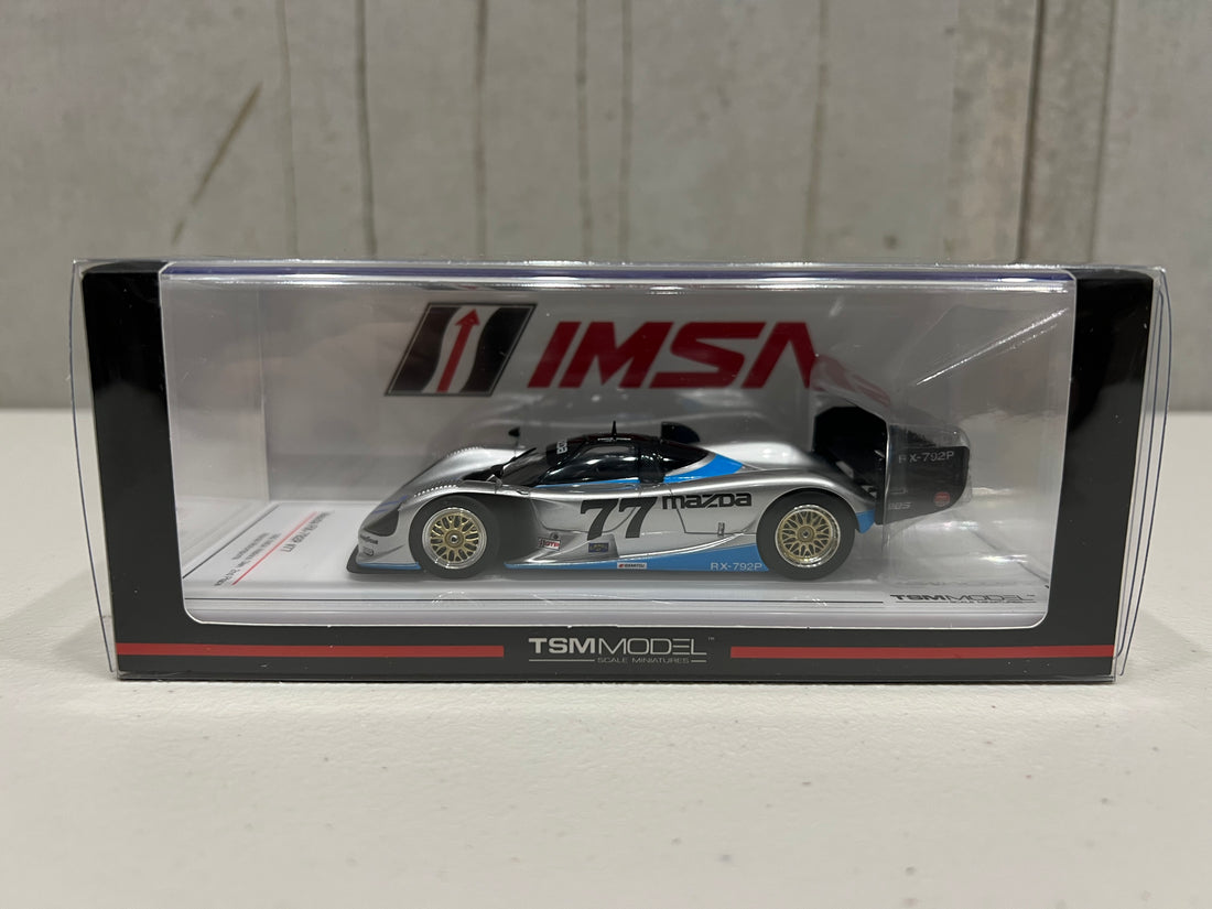 Mazda RX-792P #77 Mazda Motorsports 1992 IMSA Watkins Glen 2nd Place - 1:43 Scale Resin Model Car - TopSpeed