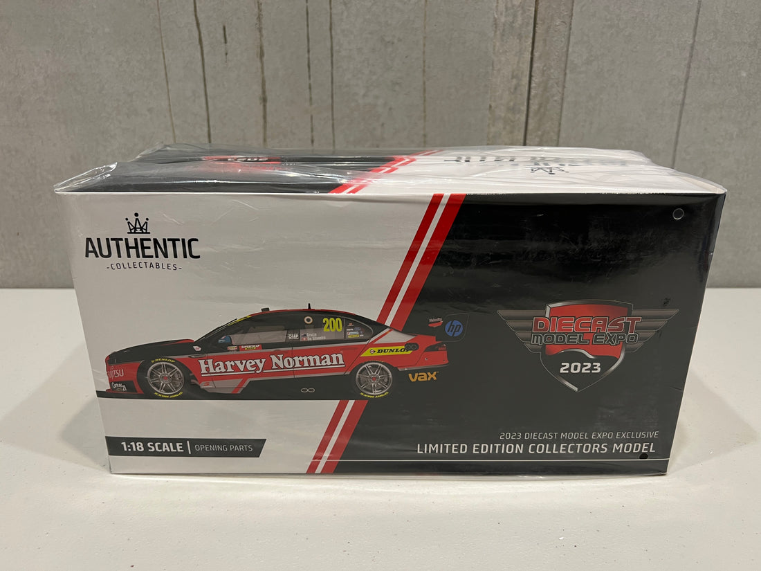 SIMONA DE SILVESTRO & RENEE GRAICE - 2015 SUPERGIRLS FORD FGX FALCON "SATIN BLACK EDITION" SUPERCHEAP AUTO BATHURST 1000 - 1:18 SCALE DIECAST MODEL - AUTHENTIC COLLECTABLES