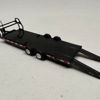 Car Hauler Trailer Type B Black - 1:64 Scale Diecast Model - Mini GT