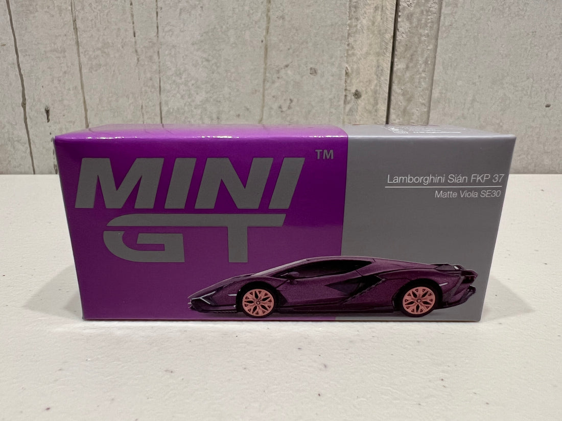 Lamborghini Sián FKP 37 Matte Viola SE30 - HK Exclusive - 1:64 Scale Diecast Model - Mini GT