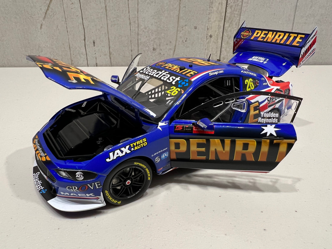 FORD GT MUSTANG - PENRITE RACING - REYNOLDS/YOULDEN #26 - REPCO Bathurst 1000 - 1:18 Scale Diecast Model Car - BIANTE