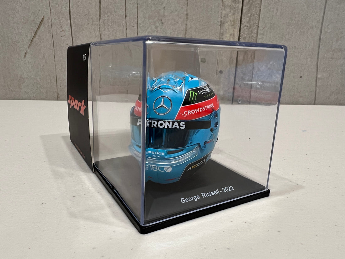 Mercedes-AMG Petronas F1 Helmet - Brazilian GP 2022 - George Russell - 1:5 Scale Resin Model Helmet