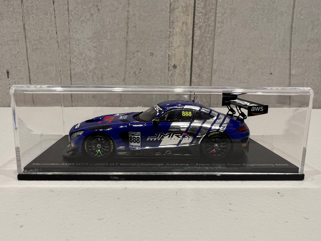 MERCEDES-AMG GT3 - 2022 GT WORLD CHALLENGE AUSTRALIA - TRIPLE EIGHT RACE ENGINEERING #888 - VAN GISBERGEN/PRINCE IBRAHIM - PHILLIP ISLAND GRAND PRIX CIRCUIT - RACE 1 - 3RD PLACE - 1:43 SCALE