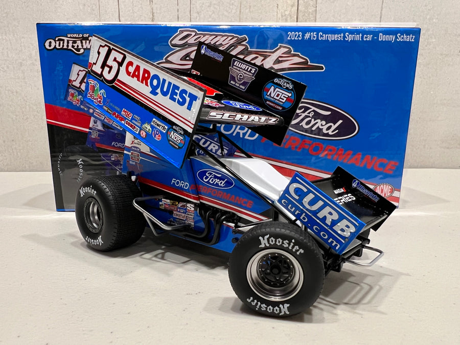 2023 #15 CARQUEST SPRINT CAR - DONNY SCHATZ - 1:18 SCALE DIECAST