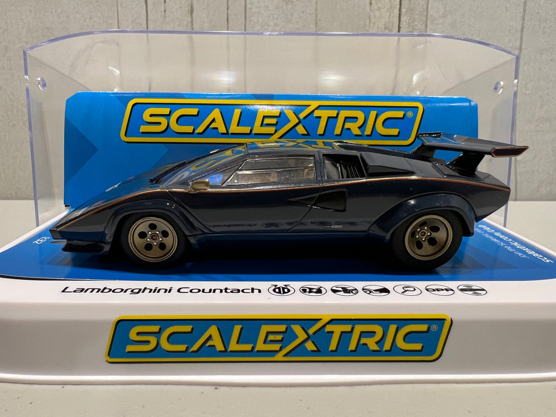 Scalextric Lamborghini Countach Blue and Gold