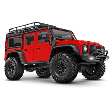 TRAXXAS 1:18 TRX-4M SCALE & TRAIL CRAWLER LAND ROVER DEFENDER - RED