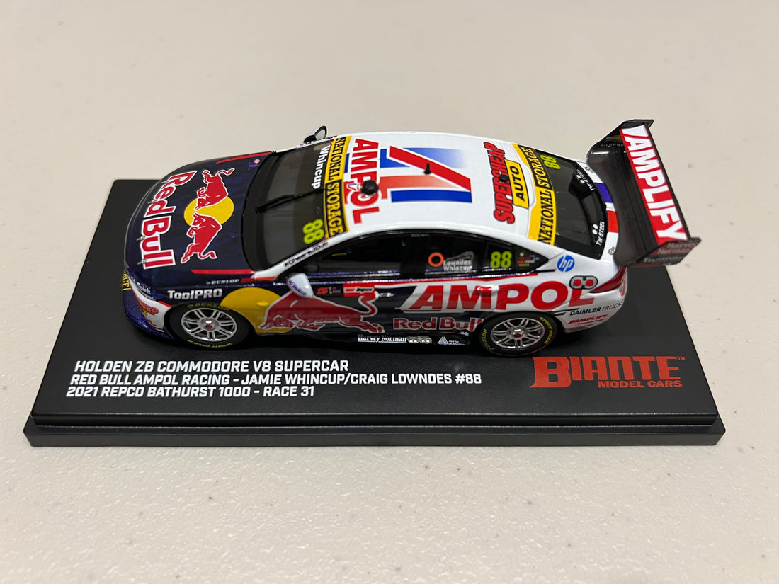 HOLDEN ZB COMMODORE - RED BULL AMPOL RACING - WHINCUP/LOWNDES #88 - REPCO Bathurst 1000 - 1:43 Scale Diecast Model Car- BIANTE