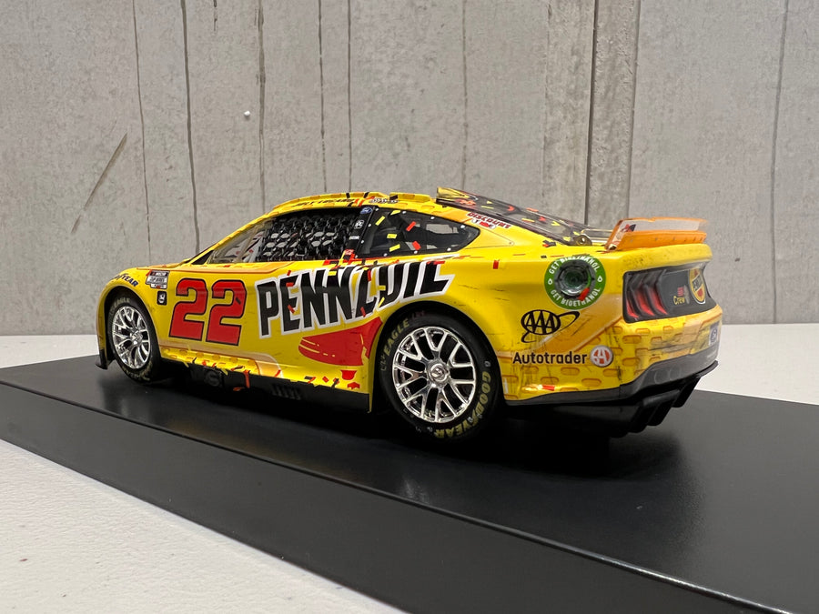 JOEY LOGANO 2022 PENNZOIL LAS VEGAS RACED WIN 1:24 ELITE DIECAST