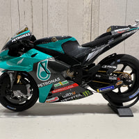 VALENTINO ROSSI 2021 TEAM PETRONAS - YAMAHA YZR-M1 SRT - VALENCIA LAST MOTOGP 1:12 DIECAST MODEL