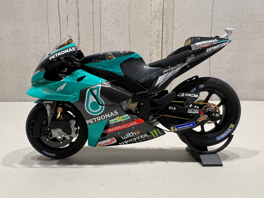 VALENTINO ROSSI 2021 TEAM PETRONAS - YAMAHA YZR-M1 SRT - VALENCIA LAST MOTOGP 1:12 DIECAST MODEL