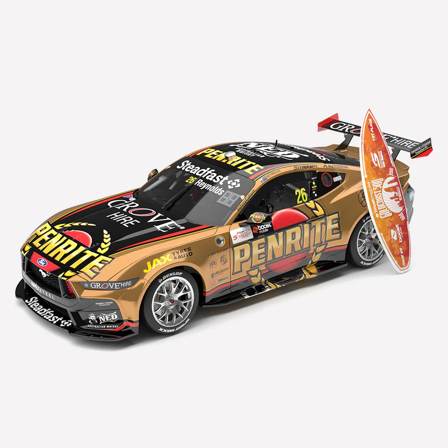 *PRE-ORDER* David Reynolds - Penrite Racing #26 Ford Mustang GT - 2023 Gold Coast 500 Winner - 1:18 Scale Diecast Model - AUTHENTIC COLLECTABLES