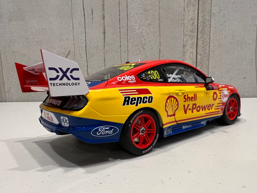 Anton De Pasquale / Tony D'Alberto 1:18 Shell V-Power Racing Team #100 Ford Mustang GT - 2022 Repco Bathurst 1000 (DJR 1000 Races Livery) - Authentic Collectables  - RRP $275 NOW $225