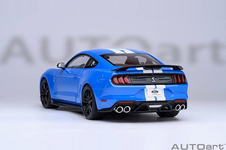 *PRE-ORDER* Ford Mustang Shelby GT500 (Grabber Blue) - 1:18 Scale Model - AUTOart