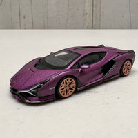 Lamborghini Sián FKP 37 Matte Viola SE30 - HK Exclusive - 1:64 Scale Diecast Model - Mini GT