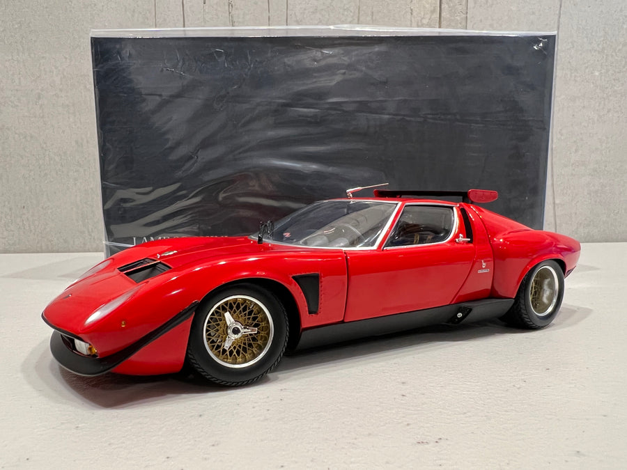 Lamborghini Miura SVR - Red / Black - 1:18 Scale Diecast Model Car - Kyosho